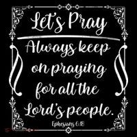 Let's Pray Always Keep On Praying Ephesians 6:18 Sustainable Beanie