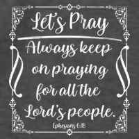 Let's Pray Always Keep On Praying Ephesians 6:18 Vector Backpack