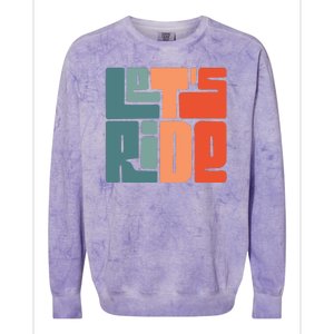 Let's Ride Colorblast Crewneck Sweatshirt