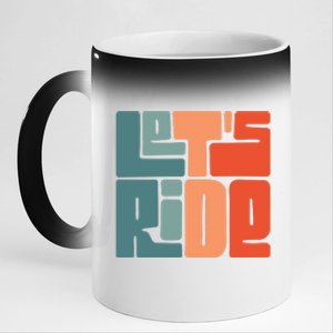 Let's Ride 11oz Black Color Changing Mug