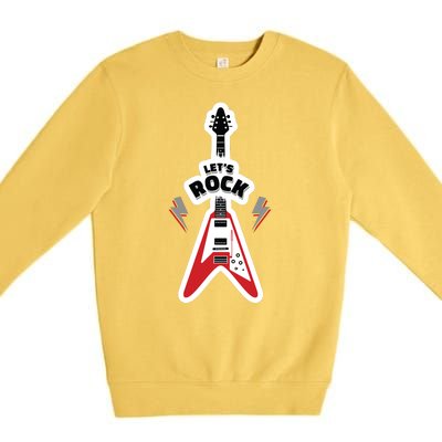 Let's Rock Guitar Premium Crewneck Sweatshirt