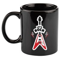 Let's Rock Guitar 11oz C Handle Ceramic Mug