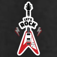 Let's Rock Guitar 11oz C Handle Ceramic Mug