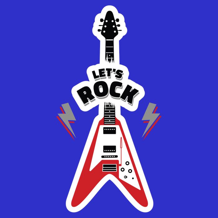 Let's Rock Guitar Baby Bodysuit