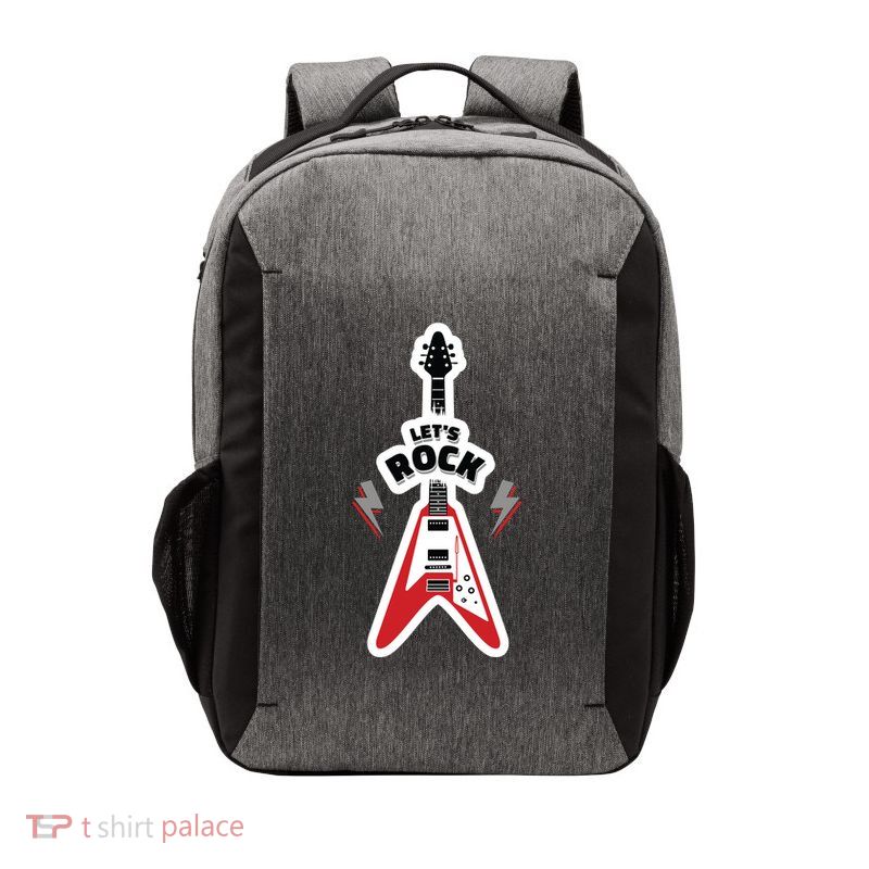 Let's Rock Guitar Vector Backpack