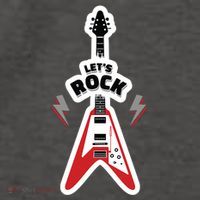 Let's Rock Guitar Vector Backpack
