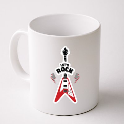 Let's Rock Guitar Coffee Mug