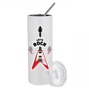 Let's Rock Guitar Stainless Steel Tumbler