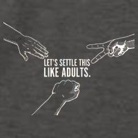 Let's Settle This Like Adults Vector Backpack