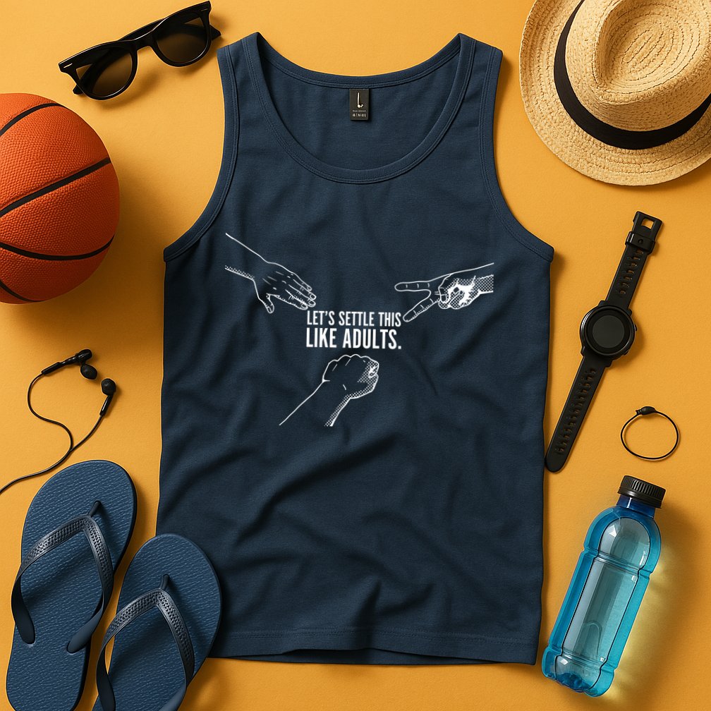 Let's Settle This Like Adults Tank Top