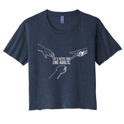 Let's Settle This Like Adults Crop Top
