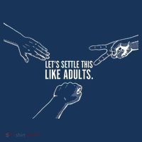 Let's Settle This Like Adults Kids T-Shirt
