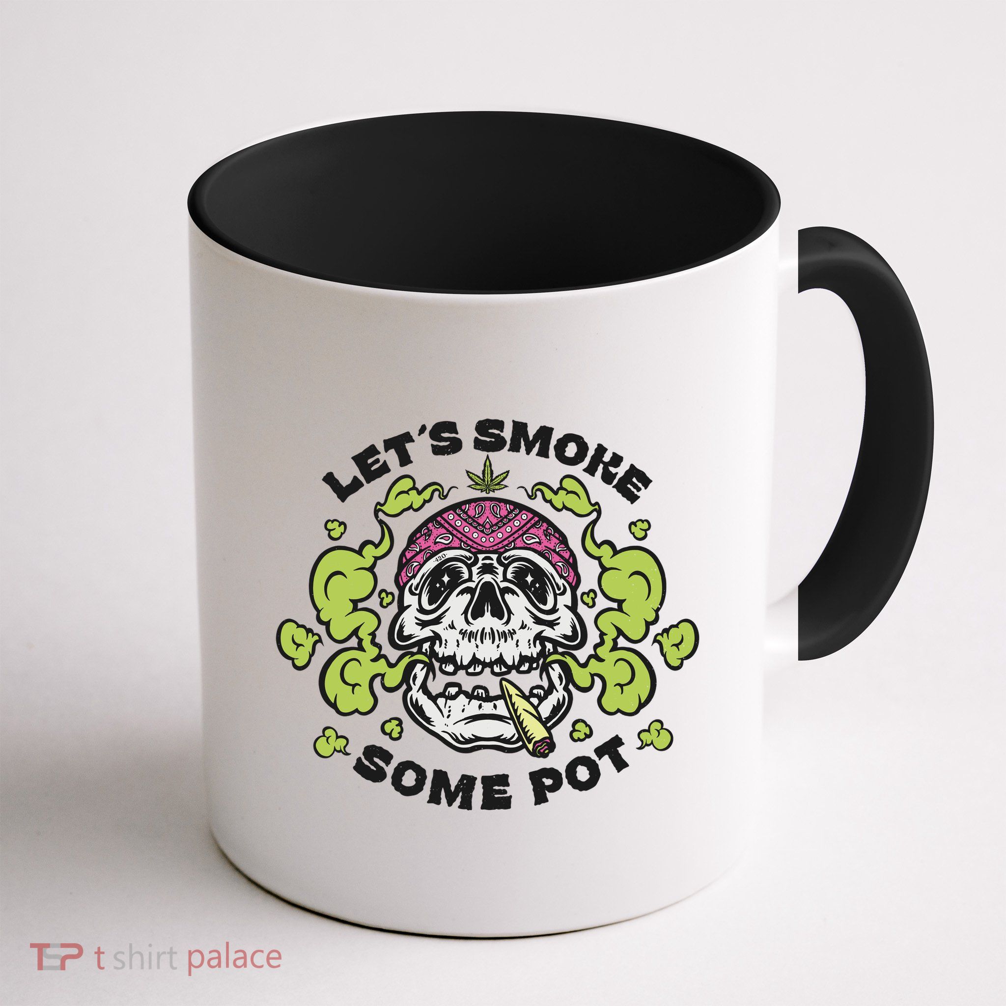 Let's Smoke Some Pot Skull Mug