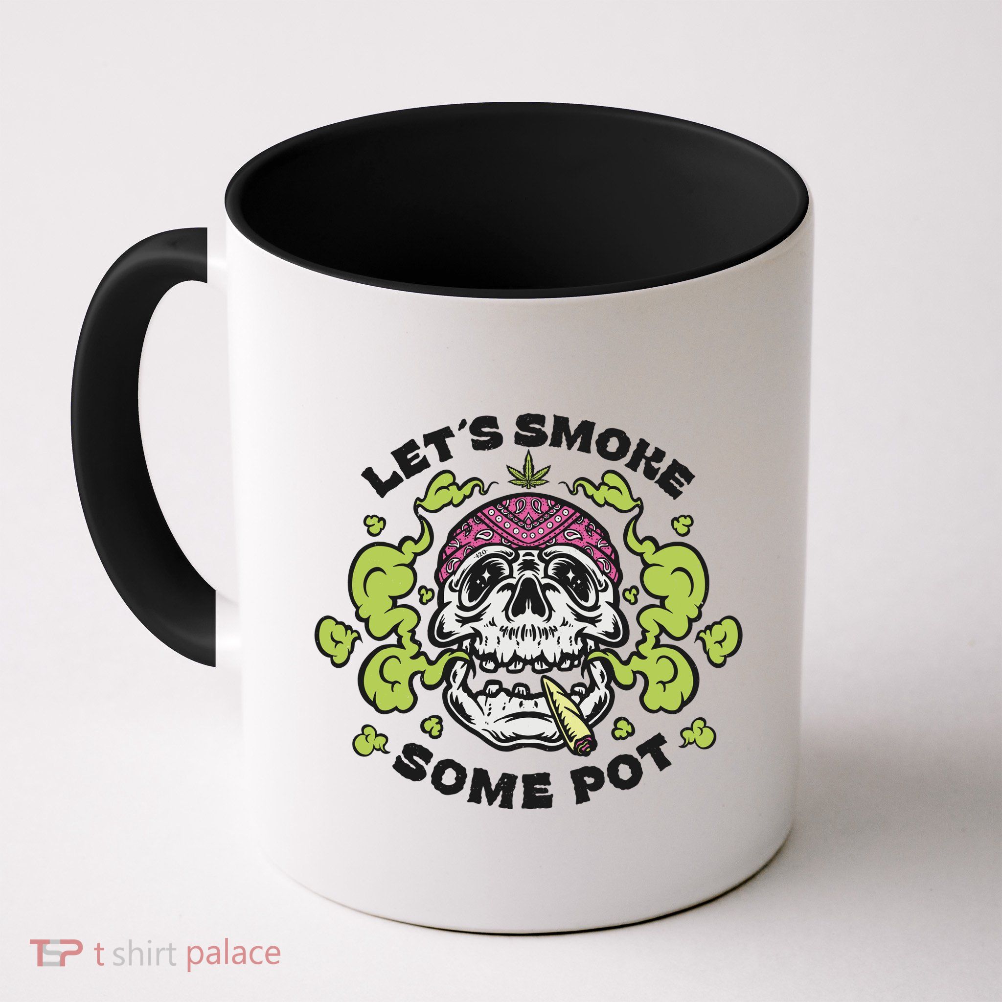 Let's Smoke Some Pot Skull Mug