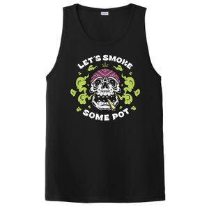 Let's Smoke Some Pot Skull PosiCharge Competitor Tank