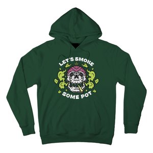 Let's Smoke Some Pot Skull Hoodie