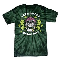 Let's Smoke Some Pot Skull Tie-Dye T-Shirt