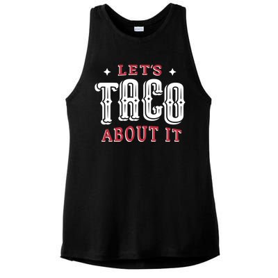 Lets Taco About It Ladies PosiCharge Tri-Blend Wicking Tank