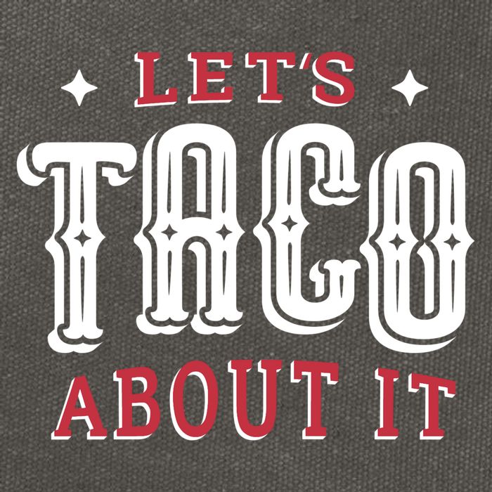 Lets Taco About It Cotton Canvas Backpack
