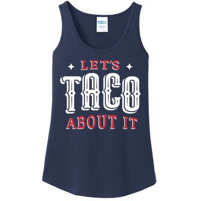 Lets Taco About It Ladies Essential Tank