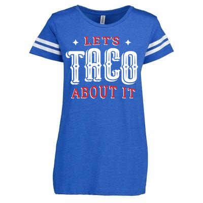 Lets Taco About It Enza Ladies Jersey Football T-Shirt