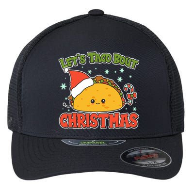 Let's Taco Bout Cute Funny Christmas Flexfit Unipanel Trucker Cap