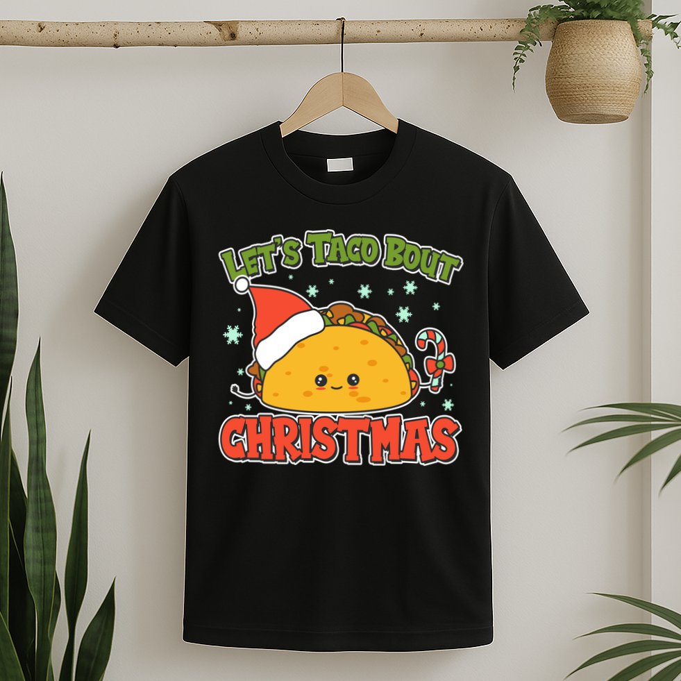 Let's Taco Bout Cute Funny Christmas T-Shirt