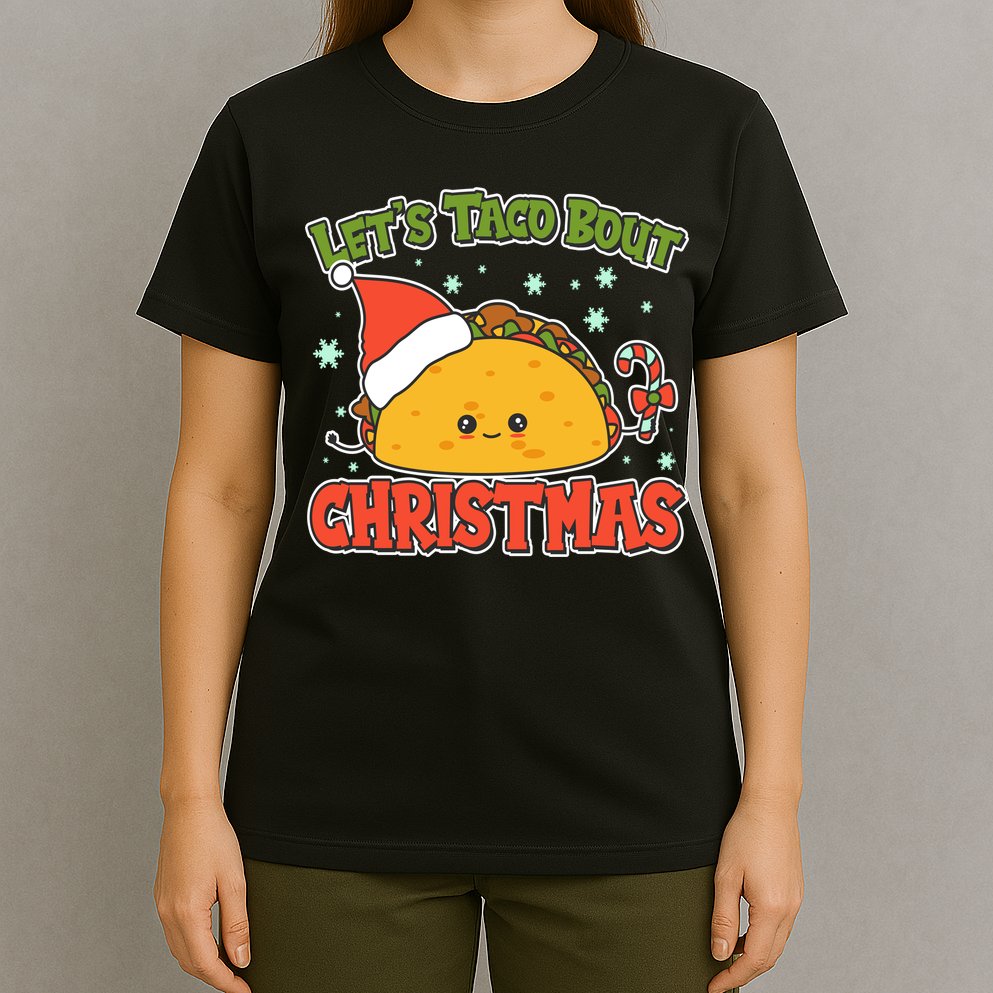 Let's Taco Bout Cute Funny Christmas T-Shirt