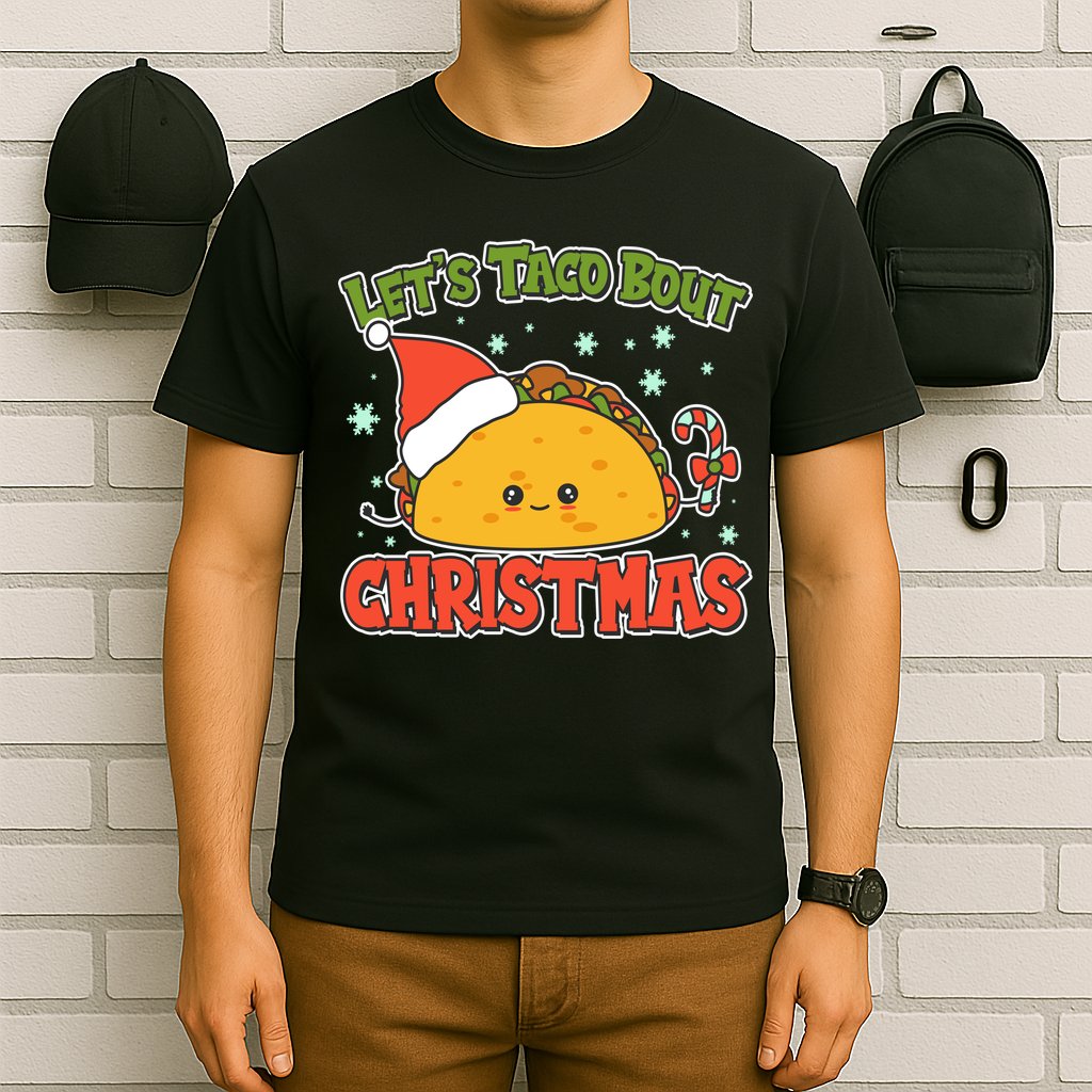 Let's Taco Bout Cute Funny Christmas T-Shirt