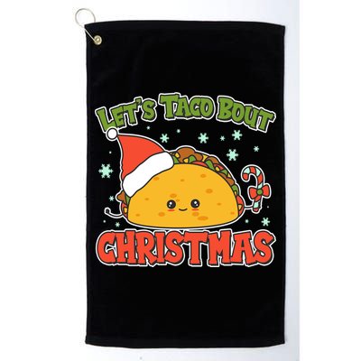Let's Taco Bout Cute Funny Christmas Golf Towel