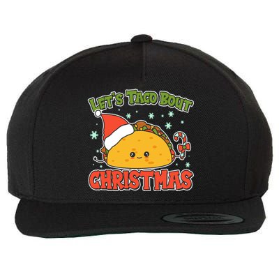 Let's Taco Bout Cute Funny Christmas Wool Snapback Cap