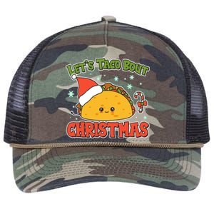 Let's Taco Bout Cute Funny Christmas Retro Rope Trucker Hat Cap