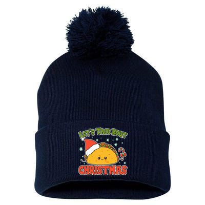 Let's Taco Bout Cute Funny Christmas Pom Pom 12in Knit Beanie