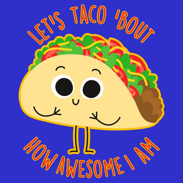 Let's Taco Bout How Awesome I Am Short Acrylic Beanie