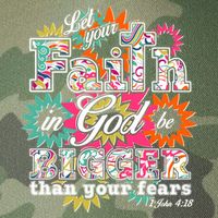 Let's Your Faith in God be Bigger Than You Fears 1 John 4:18 Legacy Tie Dye Trucker Hat