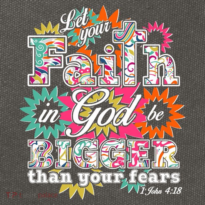 Let's Your Faith in God be Bigger Than You Fears 1 John 4:18 Cotton Canvas Backpack