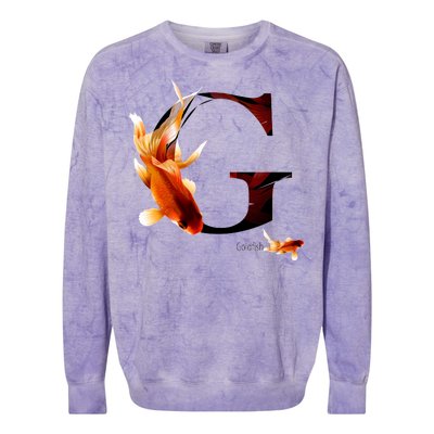 Letter G is for Goldfish Colorblast Crewneck Sweatshirt