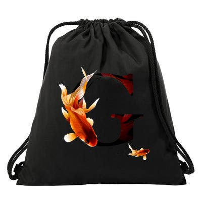 Letter G is for Goldfish Drawstring Bag