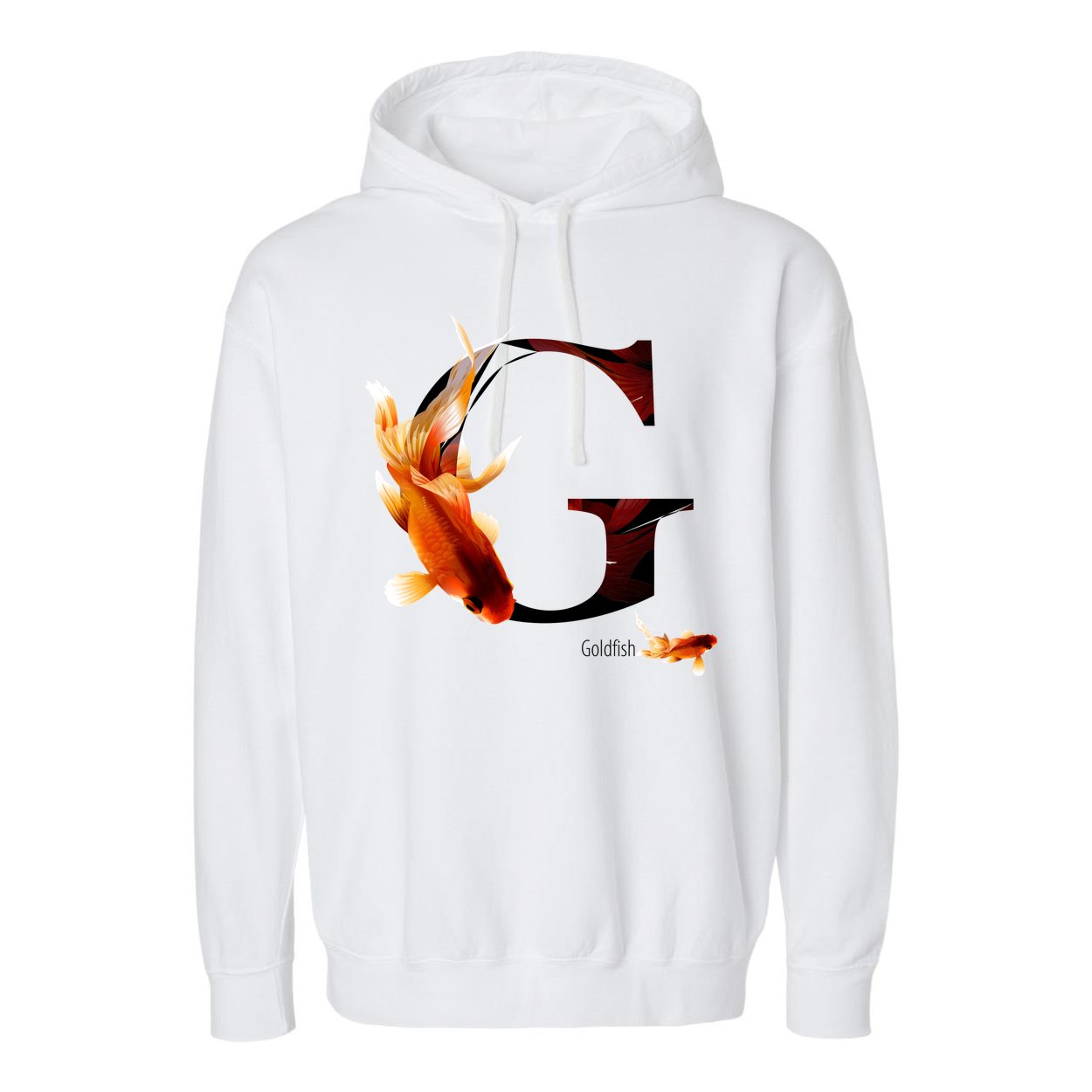 Letter G is for Goldfish Garment-Dyed Fleece Hoodie