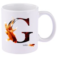 Letter G is for Goldfish 11oz C Handle Ceramic Mug