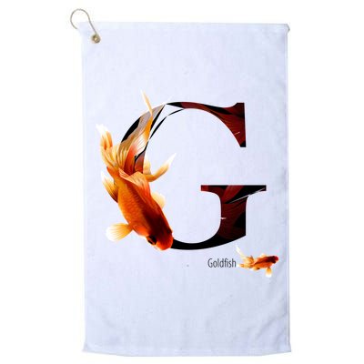 Letter G is for Goldfish Golf Towel