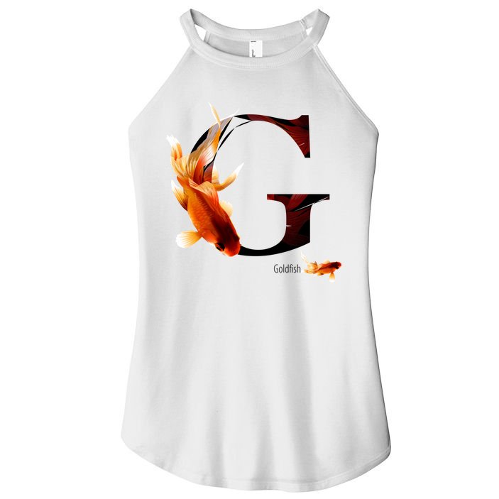 Letter G is for Goldfish Women's Perfect Tri Rocker Tank