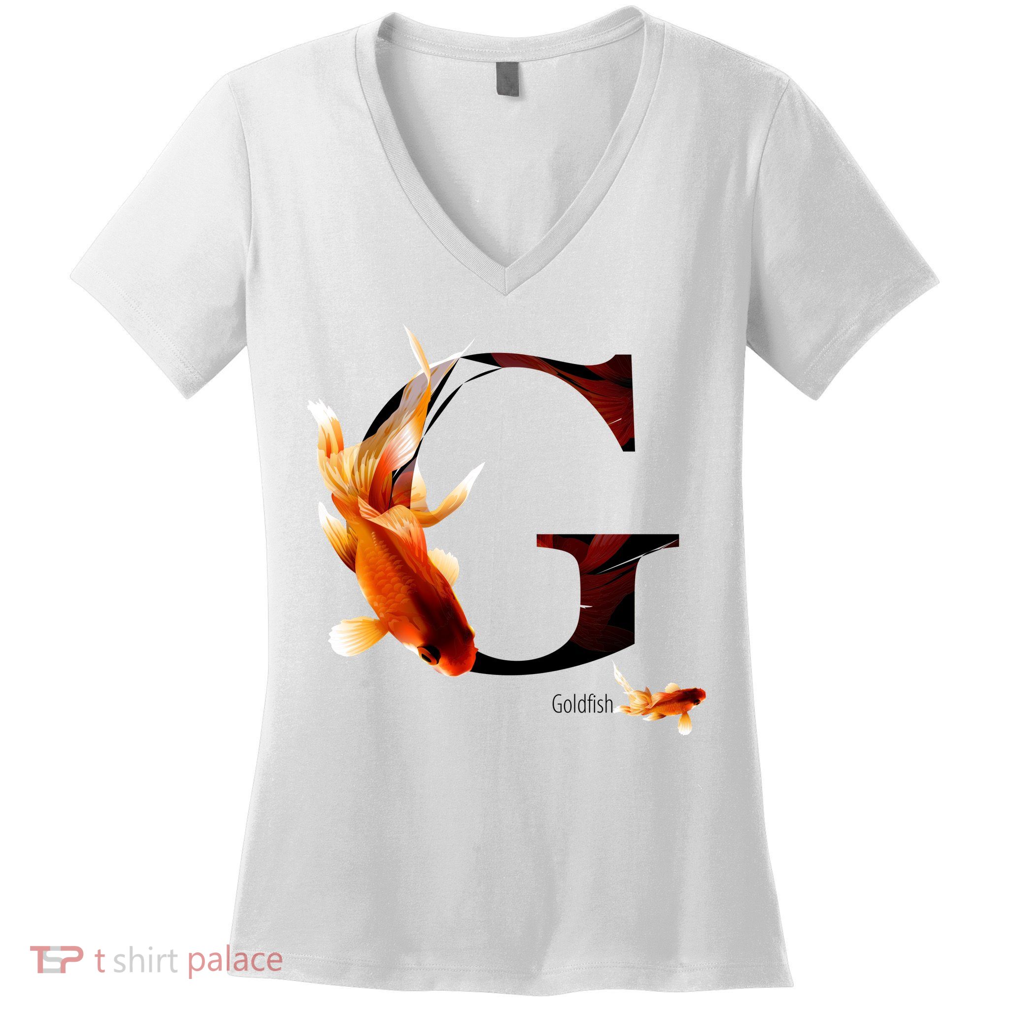 Letter G is for Goldfish Women's V-Neck T-Shirt