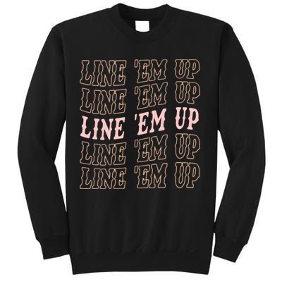 Line 'Em Up Retro Country's Slogan Sweatshirt