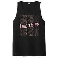 Line 'Em Up Retro Country's Slogan PosiCharge Competitor Tank