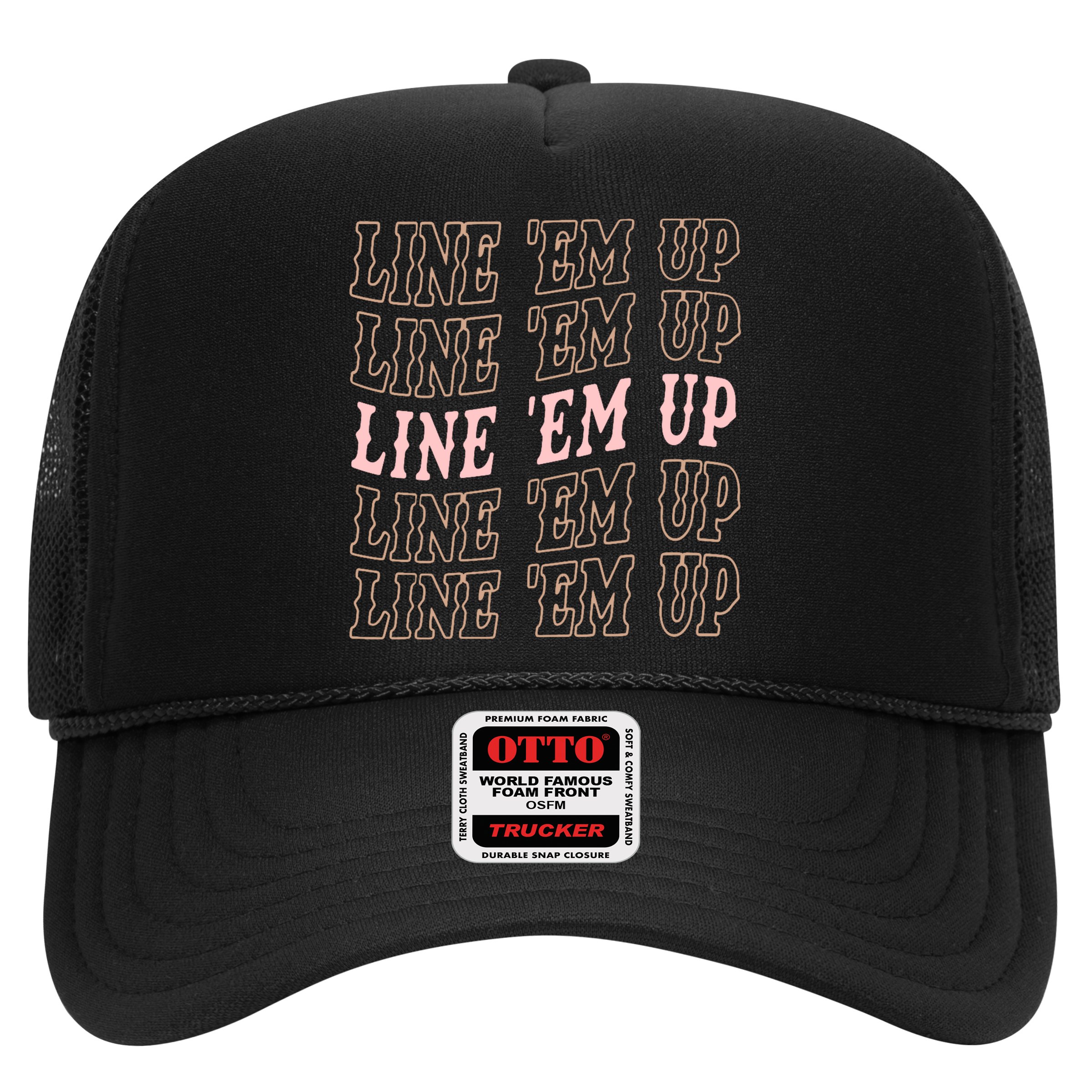 Line 'Em Up Retro Country's Slogan Hat