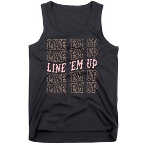 Line 'Em Up Retro Country's Slogan Tank Top