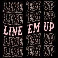 Line 'Em Up Retro Country's Slogan Cropped Pullover Crew