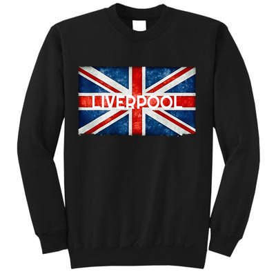 Liverpool England UK Flag . And Souvenir Sweatshirt