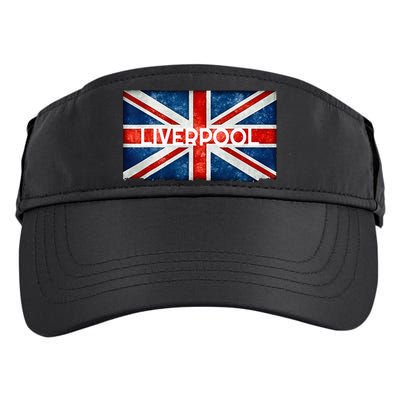 Liverpool England UK Flag . And Souvenir Adult Drive Performance Visor